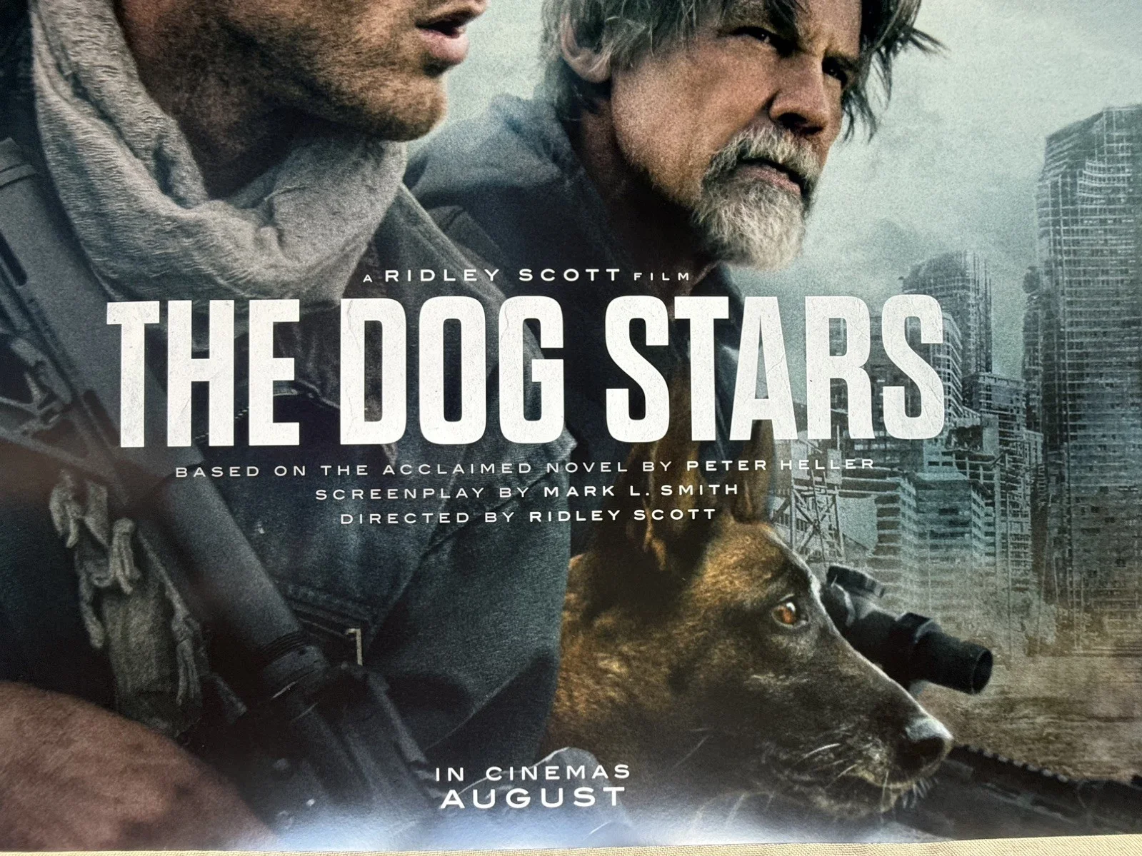 THE DOG STARS MOVIE POSTER 2 Sided ORIGINAL INTL Advance quad 30x40 RIDLEY SCOTT, изображение 2