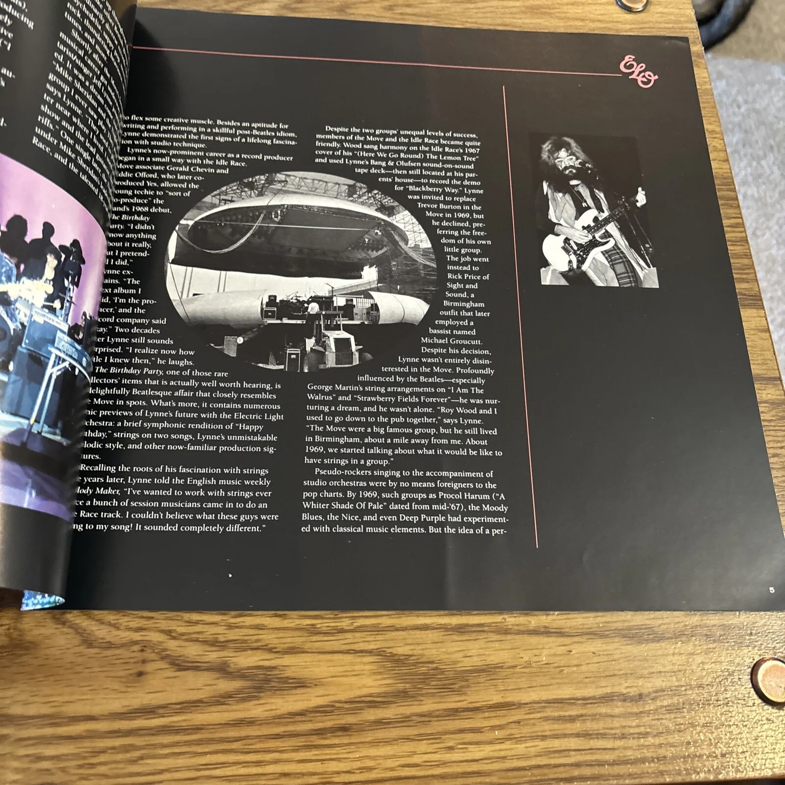 ELO Electric Light Orchestra Afterglow Epic Record INSERT only 1990, image 3
