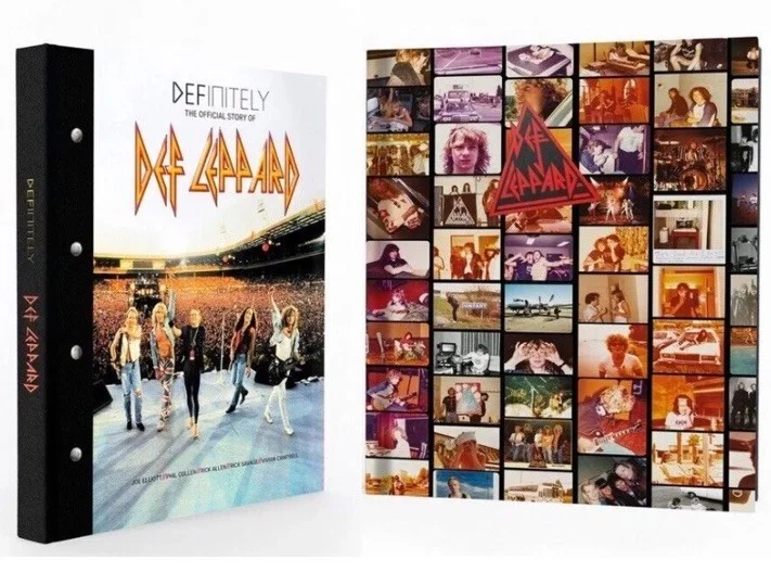GENESIS PUBLICATIONS SIGNED DEF LEPPARD DEFINATELY BOOK NEW SEALED #900, image 4