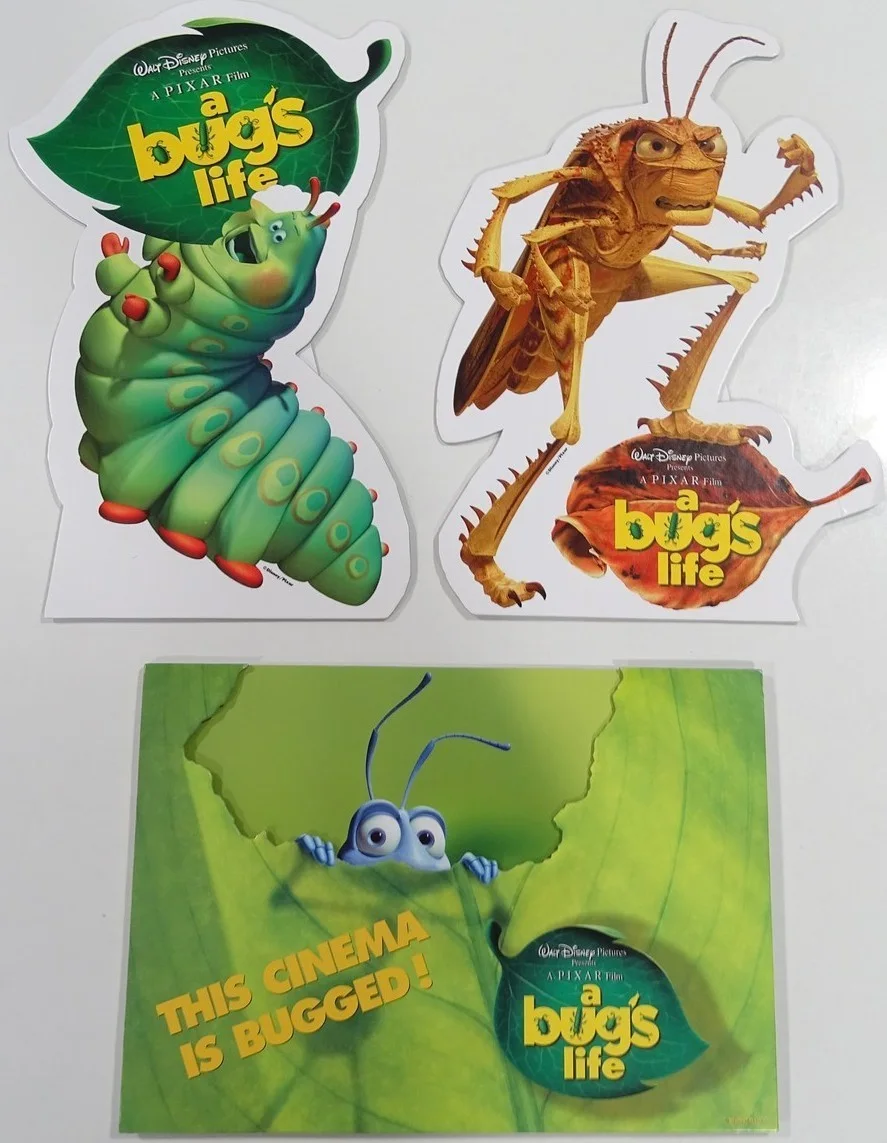 Disney Pixar A Bugs Life Cinema Promotional Items and Book Bundle 1998 Film, изображение 2