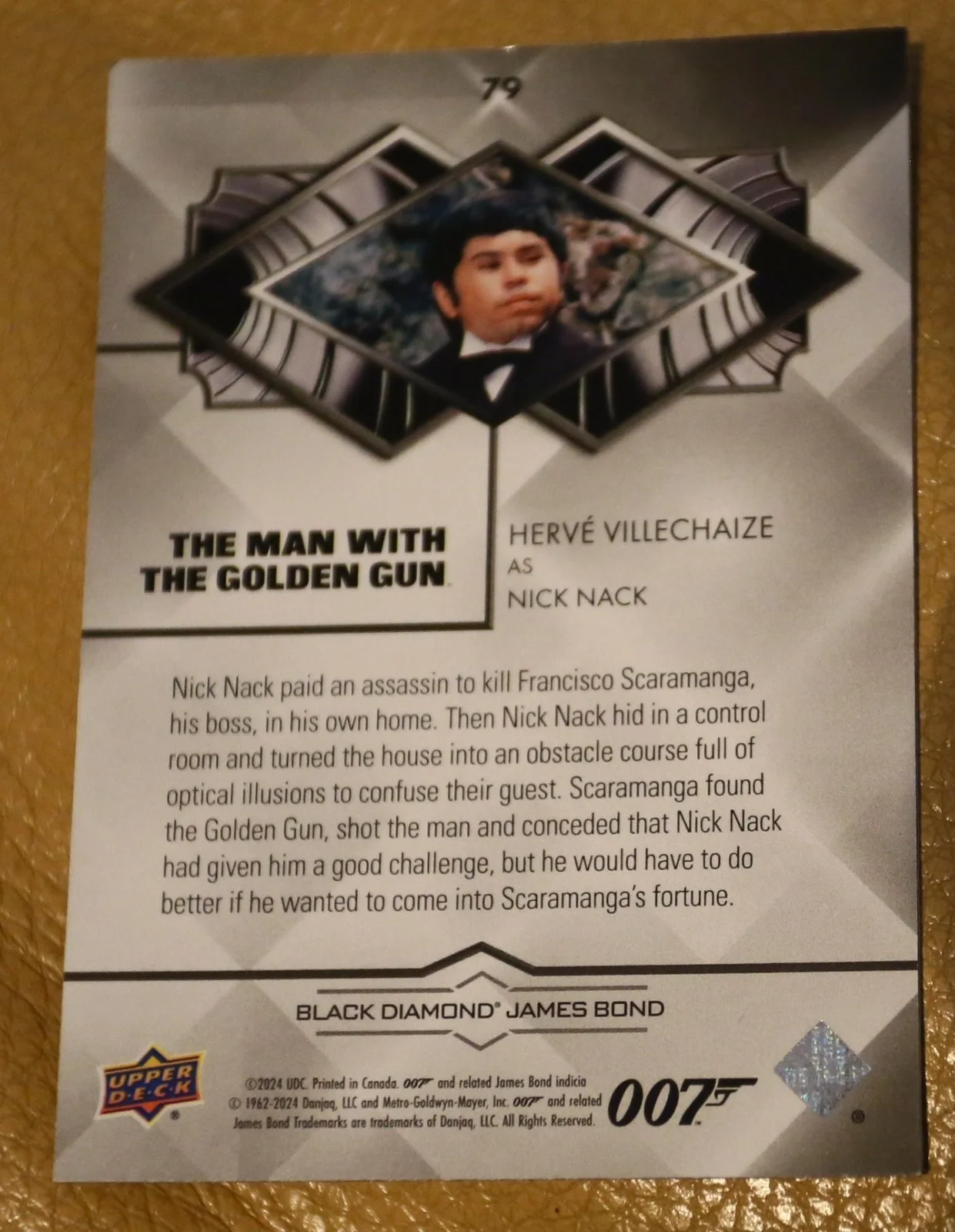 JAMES BOND NUMBER 162 of 199 HERVE VILLECHAIZE BLACK DIAMOND TRADING CARD, изображение 2