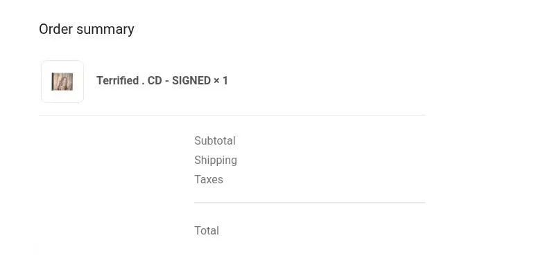 Fakemink Terrified Signed CD PRESALE!, image 2