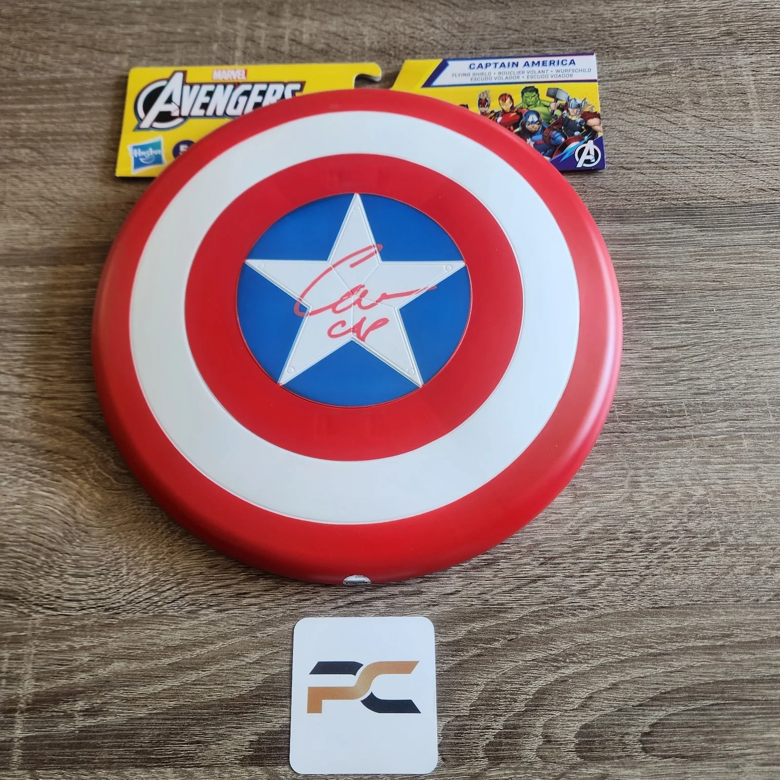 Chris Evans — CHRIS EVANS SIGNED Marvel Avengers Captain Americas Shield W/ PRO-CERT COA 🇺🇲, image 2
