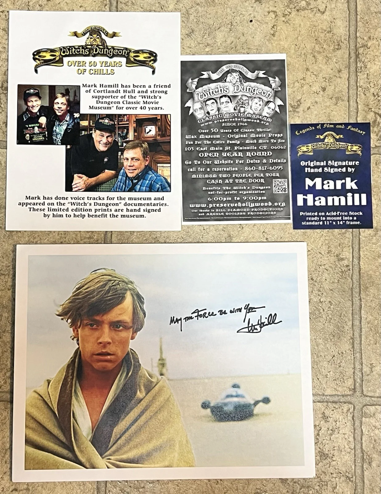 MARK HAMILL Signed Star Wars LUKE SKYWALKER 11x14 Auto / Rare Inscription Quote, изображение 3