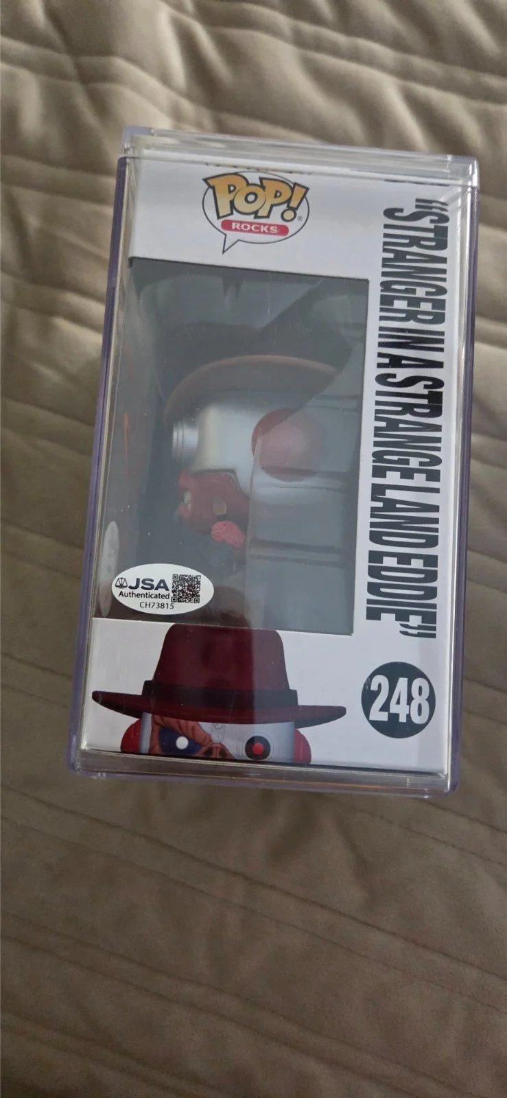 BRUCE DICKINSON SIGNED IRON MAIDEN SOMEWHERE IN TIME EDDIE FUNKO CHASE JSA COA, image 2