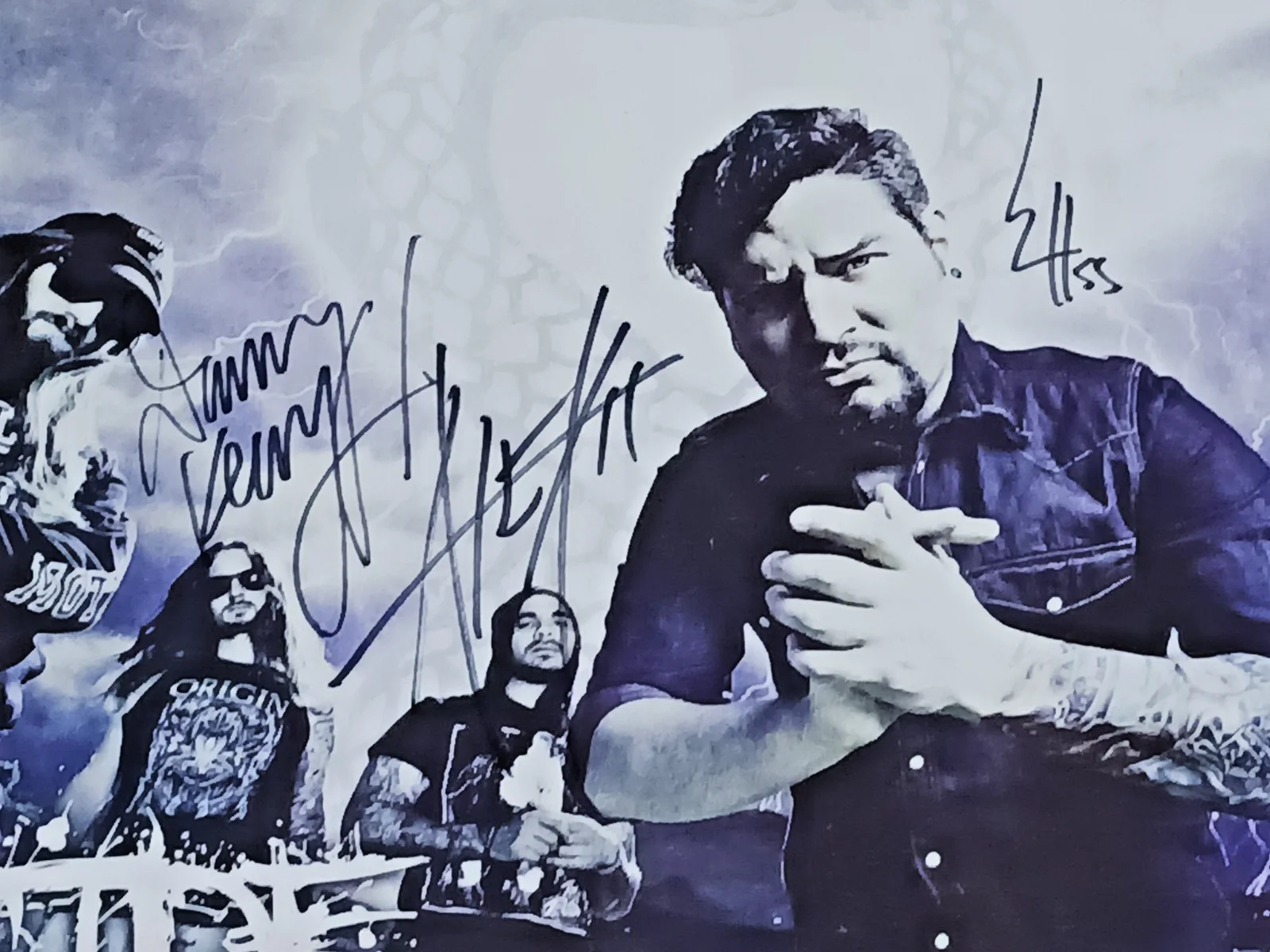 SUICIDE SILENCE: "Mayhem Festival" Band Autographed 18x24 Pre-Owned Poster #1, image 2