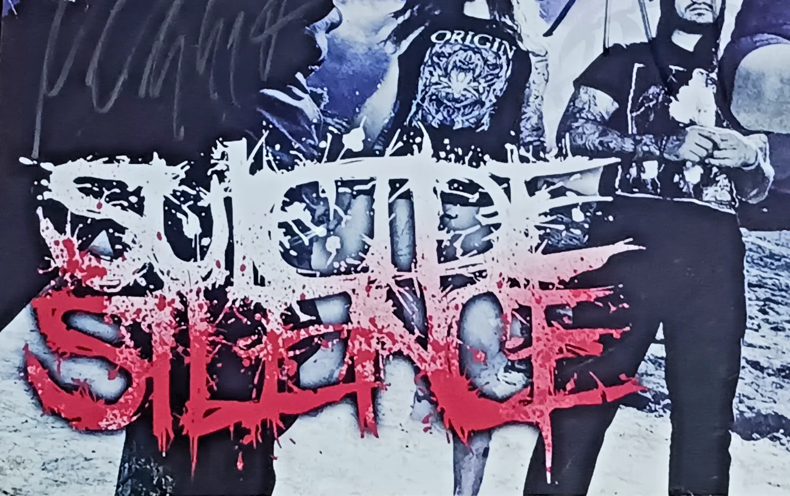SUICIDE SILENCE: "Mayhem Festival" Band Autographed 18x24 Pre-Owned Poster #1, image 4