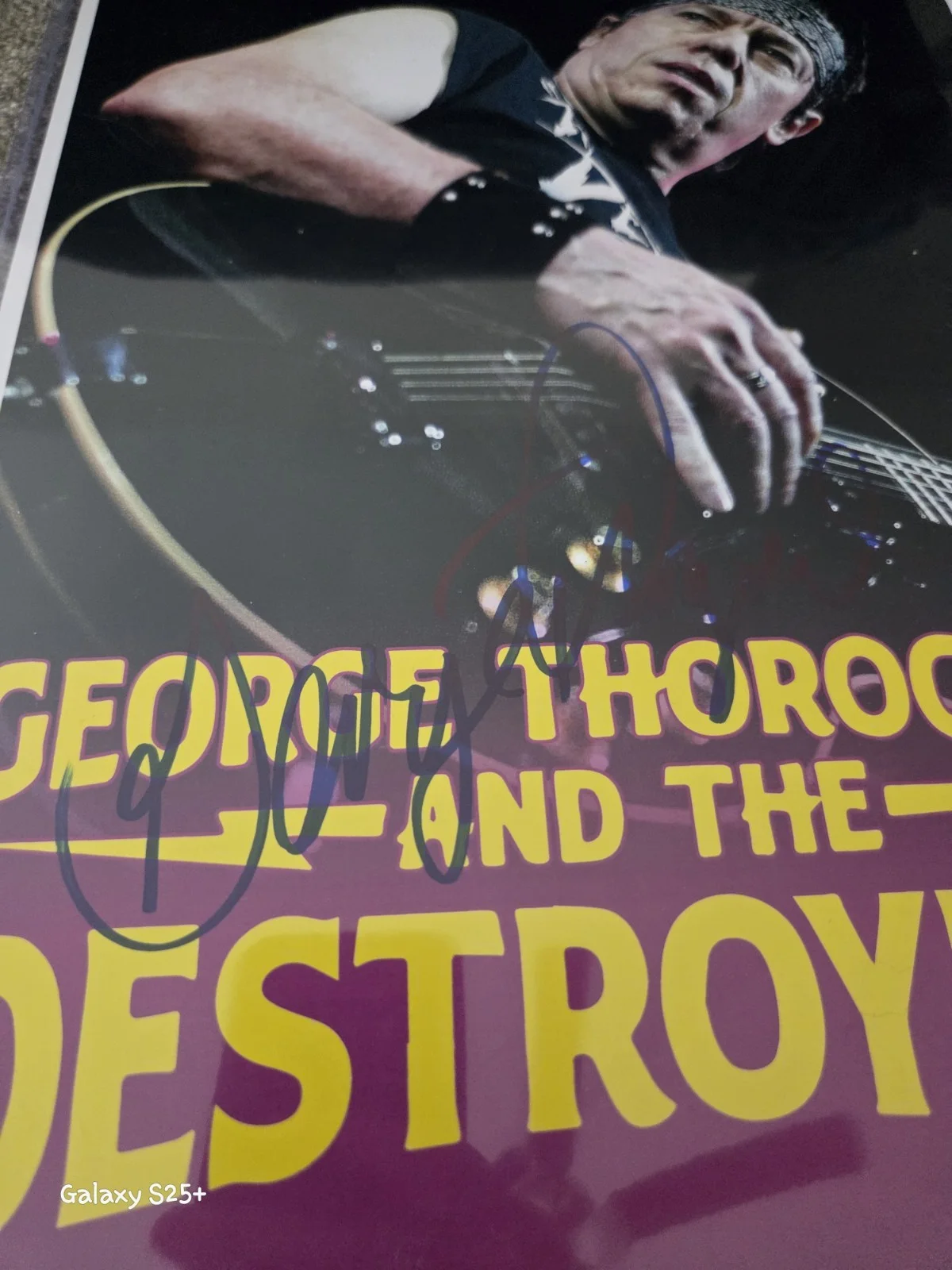 George Thorogood Signed Autographed 11x17 Poster I Drink Alone. Bad To The Bone!, изображение 2