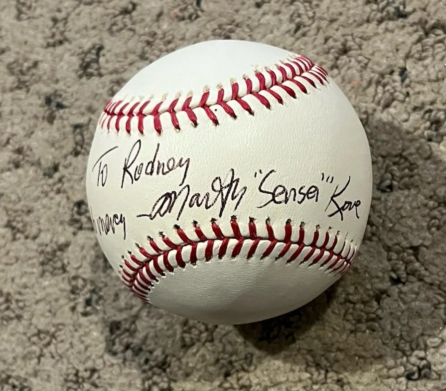 Martin Kove — MARTIN KOVE SIGNED MLB BASEBALL NO MERCY KARATE KID COBRAI KAI SENSEI KREESE, image 3