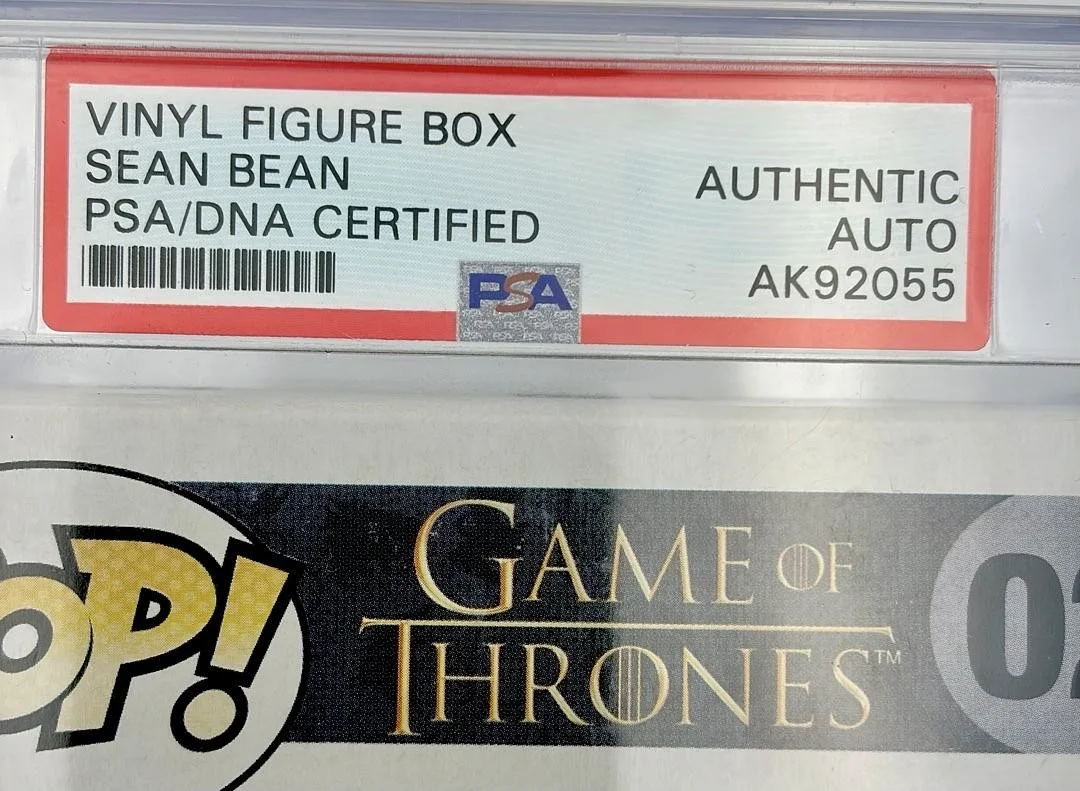 Sean Bean — Sean Bean Signed Encapsulated Funko #02 Ned Stark (Game Of Thrones)-Beckett COA, image 2
