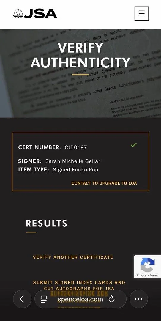 Sarah Michelle Gellar — Sarah Michelle Gellar signed "Buffy" Funko #1728 (Buffy the Vampire Slayer)-JSA, изображение 5