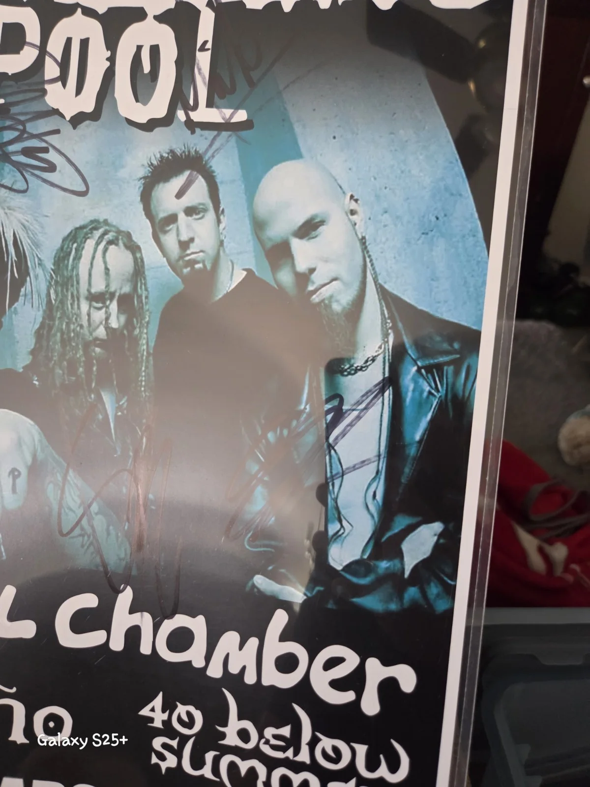 Drowning POOL SIGNED AUTOGRAPHED 11X17 POSTER DAVE Williams RIP +3, image 3