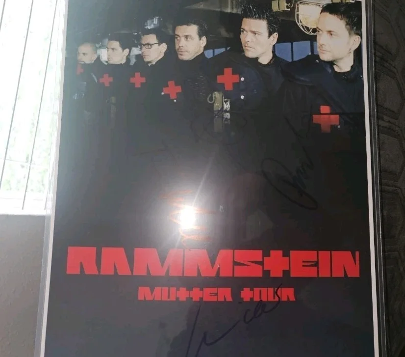 Rammstein Signed 11x17 Concert Poster Mutter Tour 8/24/2001. Sonne., изображение 5