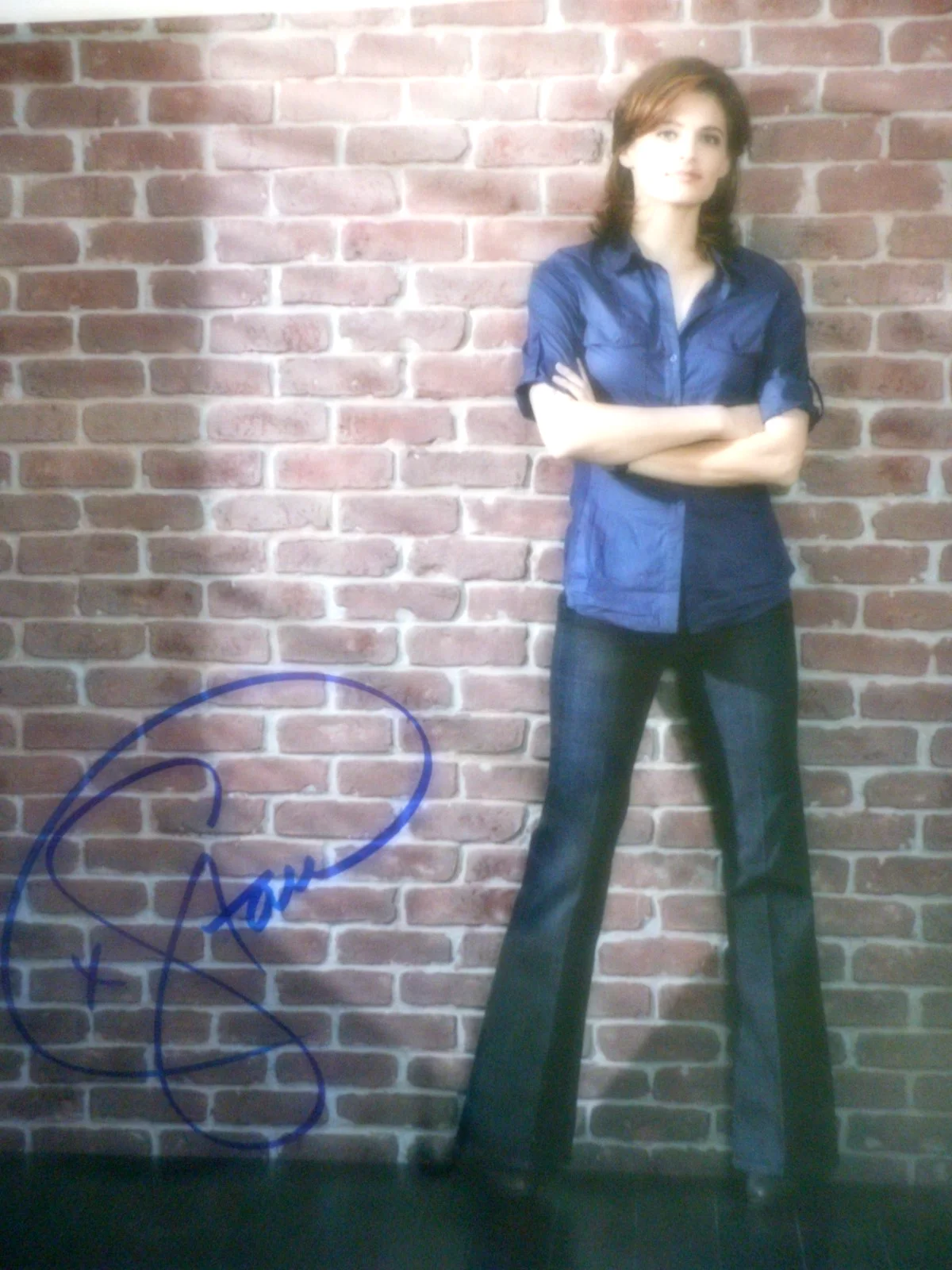 Stana Katic — Stana Katic signed CASTLE Beckett Pretty 8x10 Photo Coa & #d Holograms, изображение 3