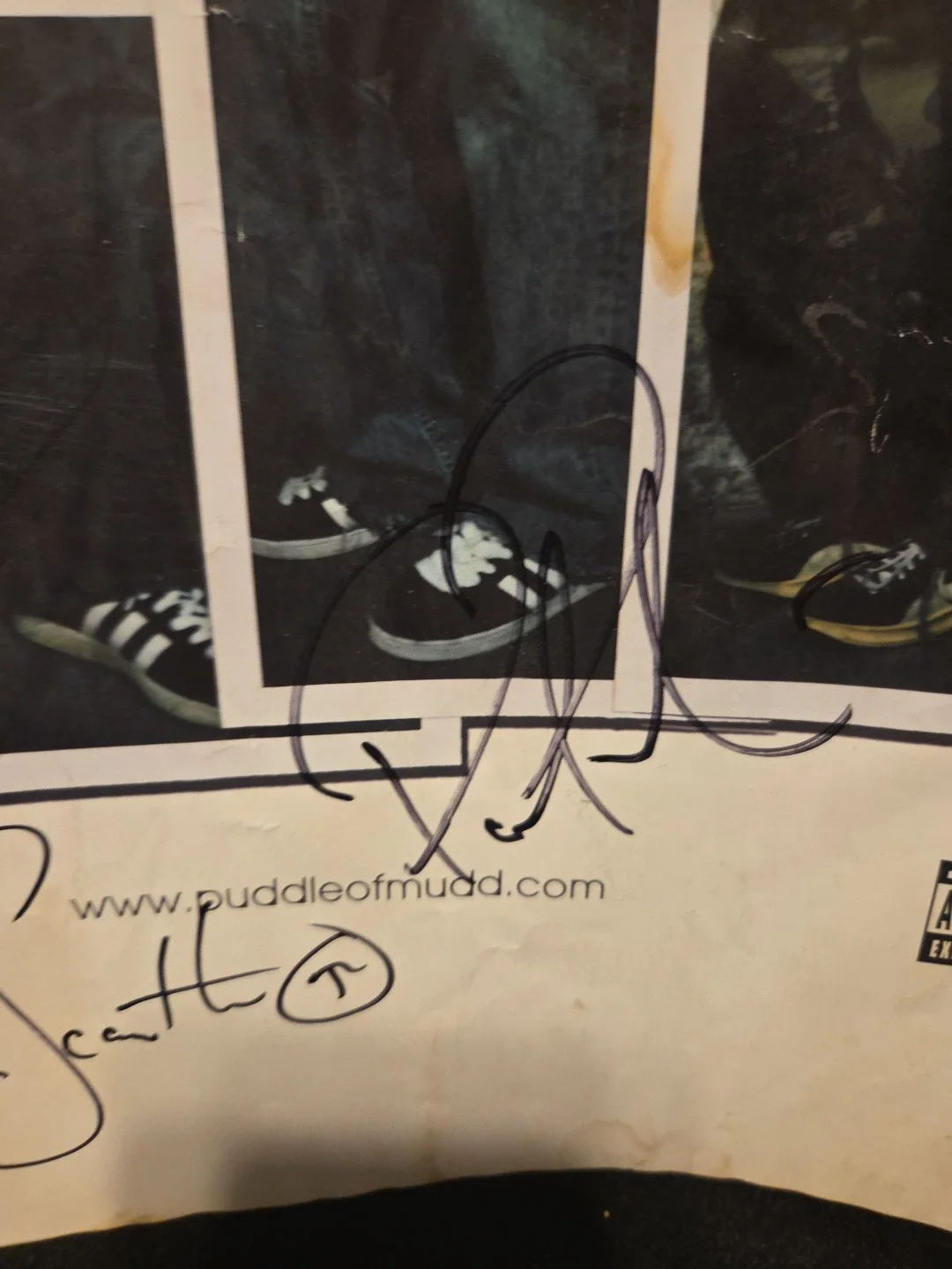 Puddle Of Mudd Signed 11x17 Poster Torn See Pics, image 5