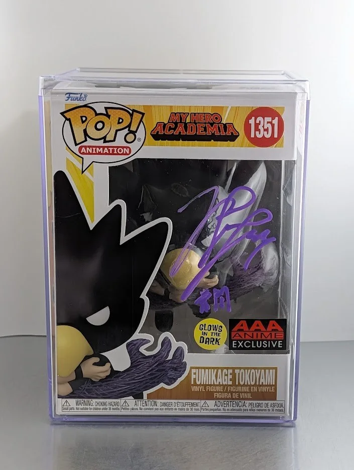 Yoshimasa Hosoya — Yoshimasa Hosoya JVA Signed Funko Pop #1351 Fumikage Tokoyami My Hero Academia, изображение 5