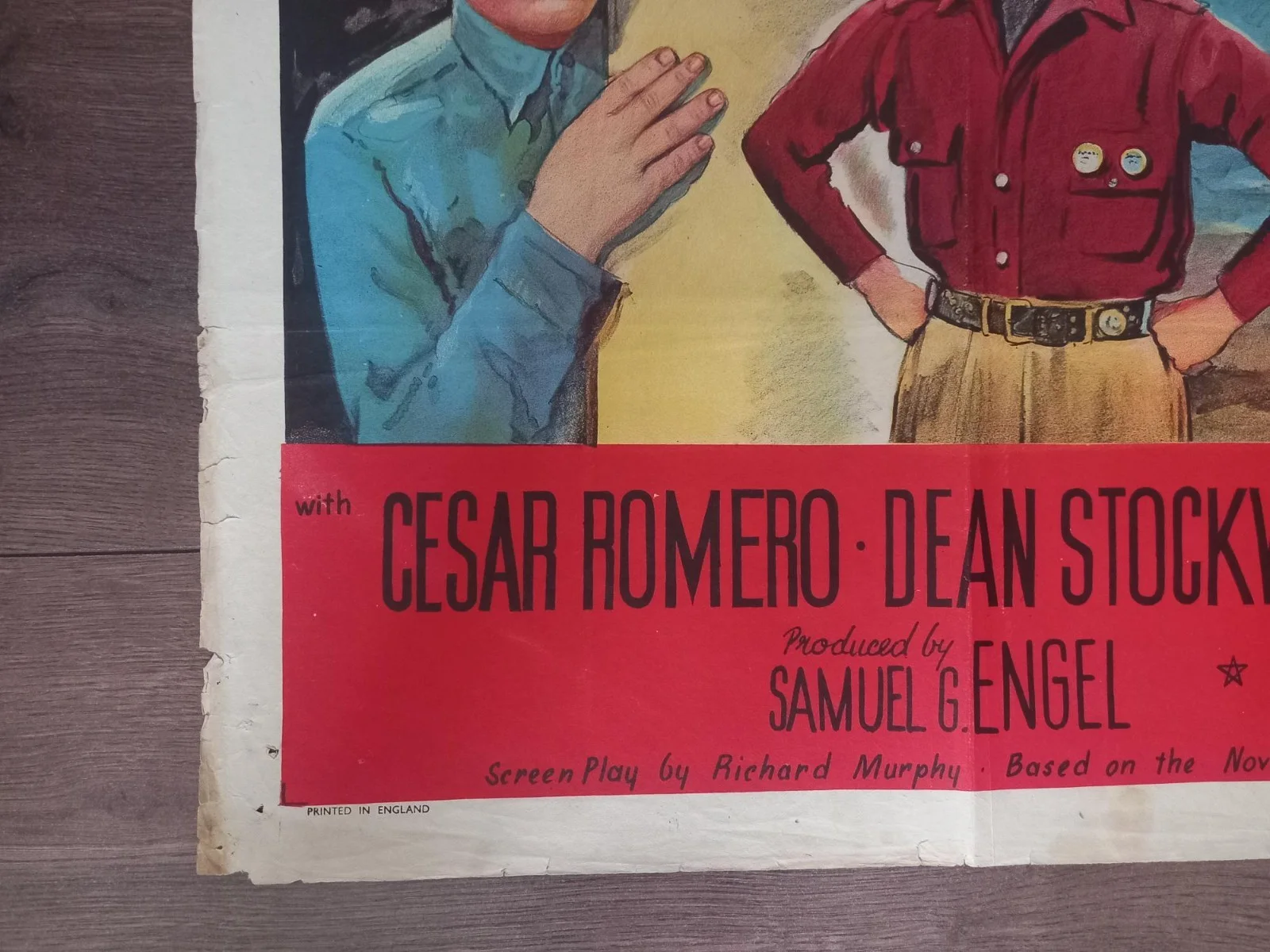 DEEP WATERS 1948 BRITISH QUAD POSTER DANA ANDREWS JEAN PETERS DEAN STOCKWELL, изображение 2