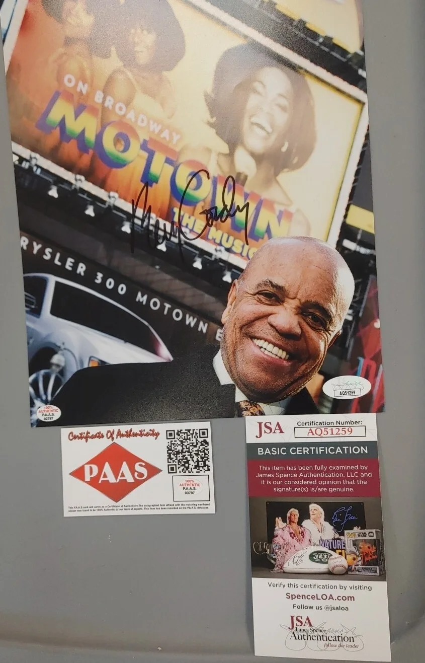 BERRY GORDY MOTOWN FOUNDER HAND SIGNED COLOR 8x10 JSA & PAAS DUAL C.O.A. RARE ++, изображение 5