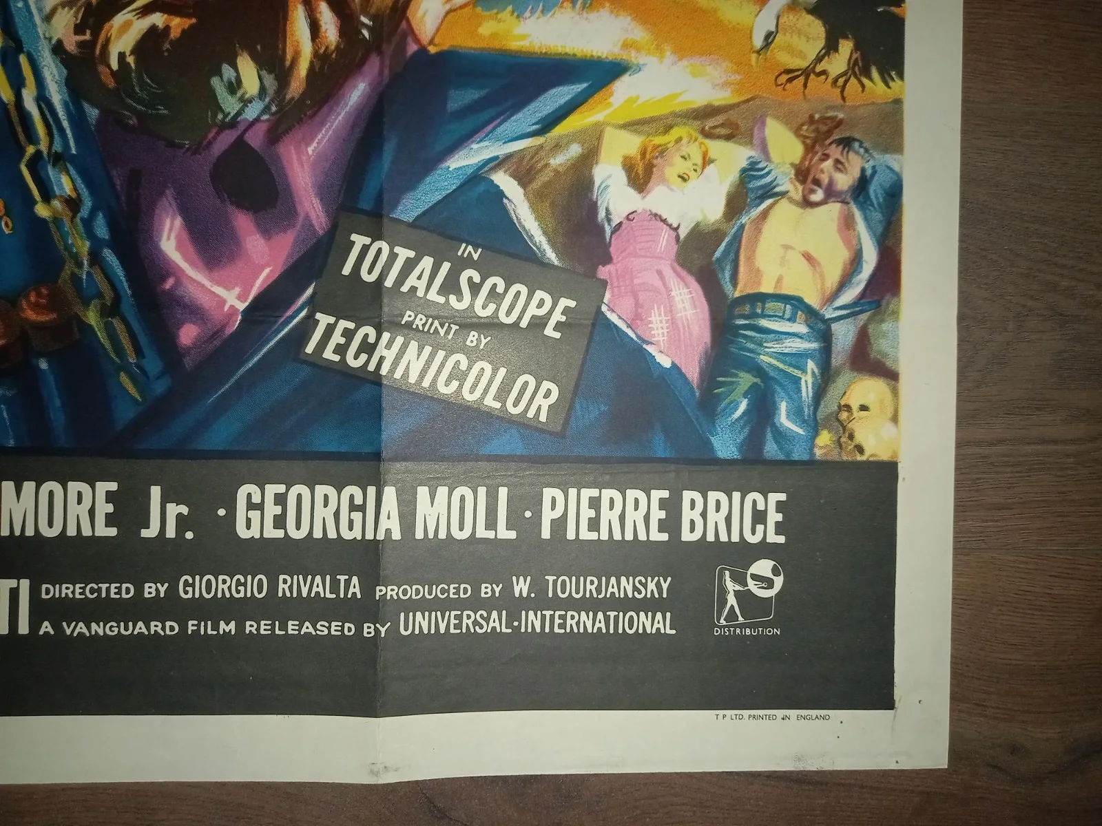 THE COSSACKS 1960 BRITISH QUAD POSTER EDMUND PURDOM GIORGIA MOLL PIERRE BRICE, image 5