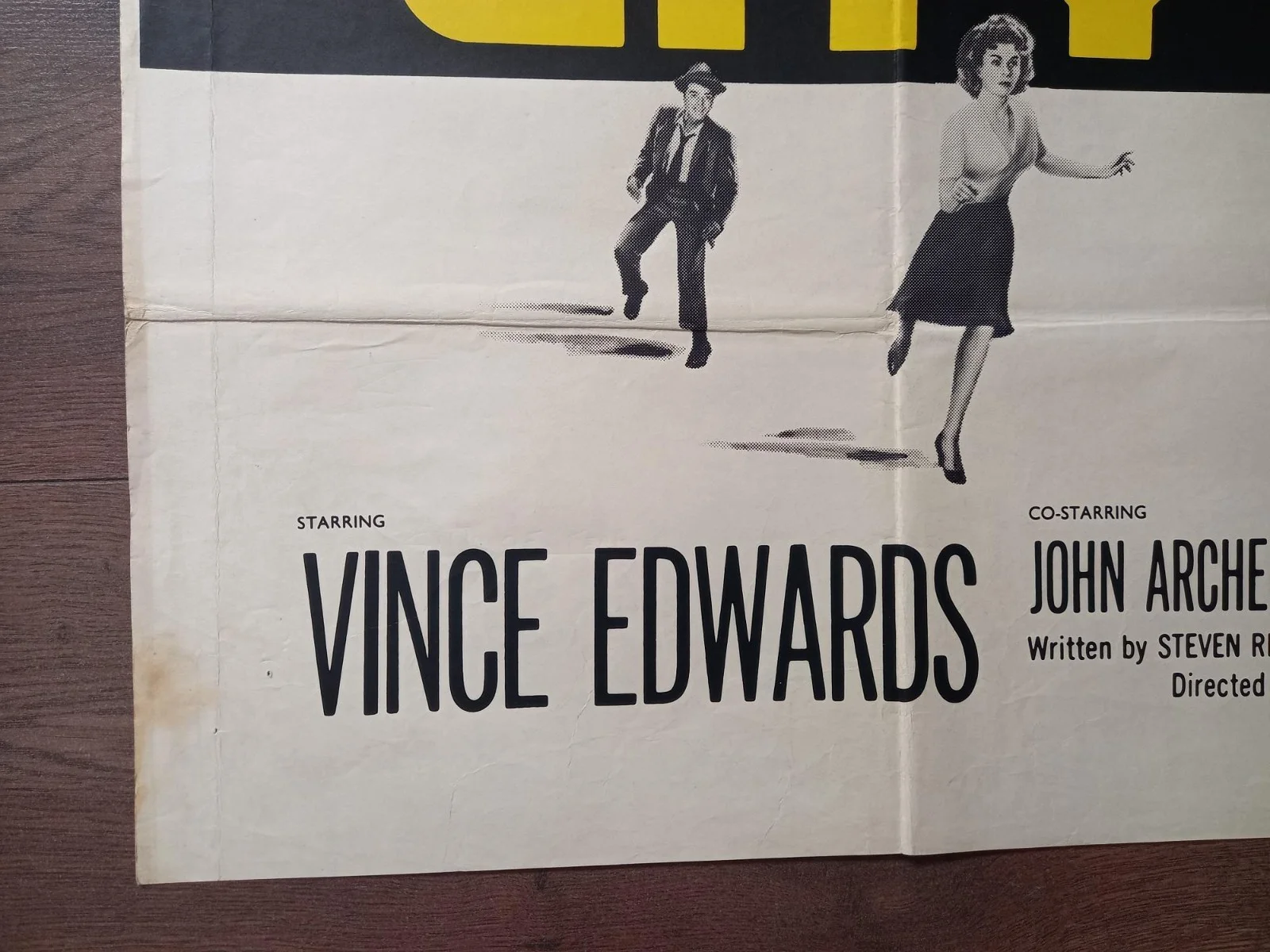 CITY OF FEAR 1959 BRITISH QUAD POSTER VINCE EDWARDS LYLE TALBOT JOHN ARCHER, изображение 2