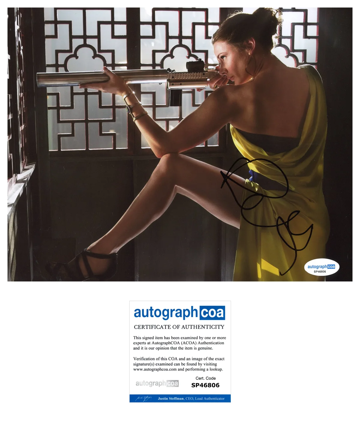 Rebecca Ferguson Mission Impossible Autographed Signed 8x10 Photo ACOA, image 2