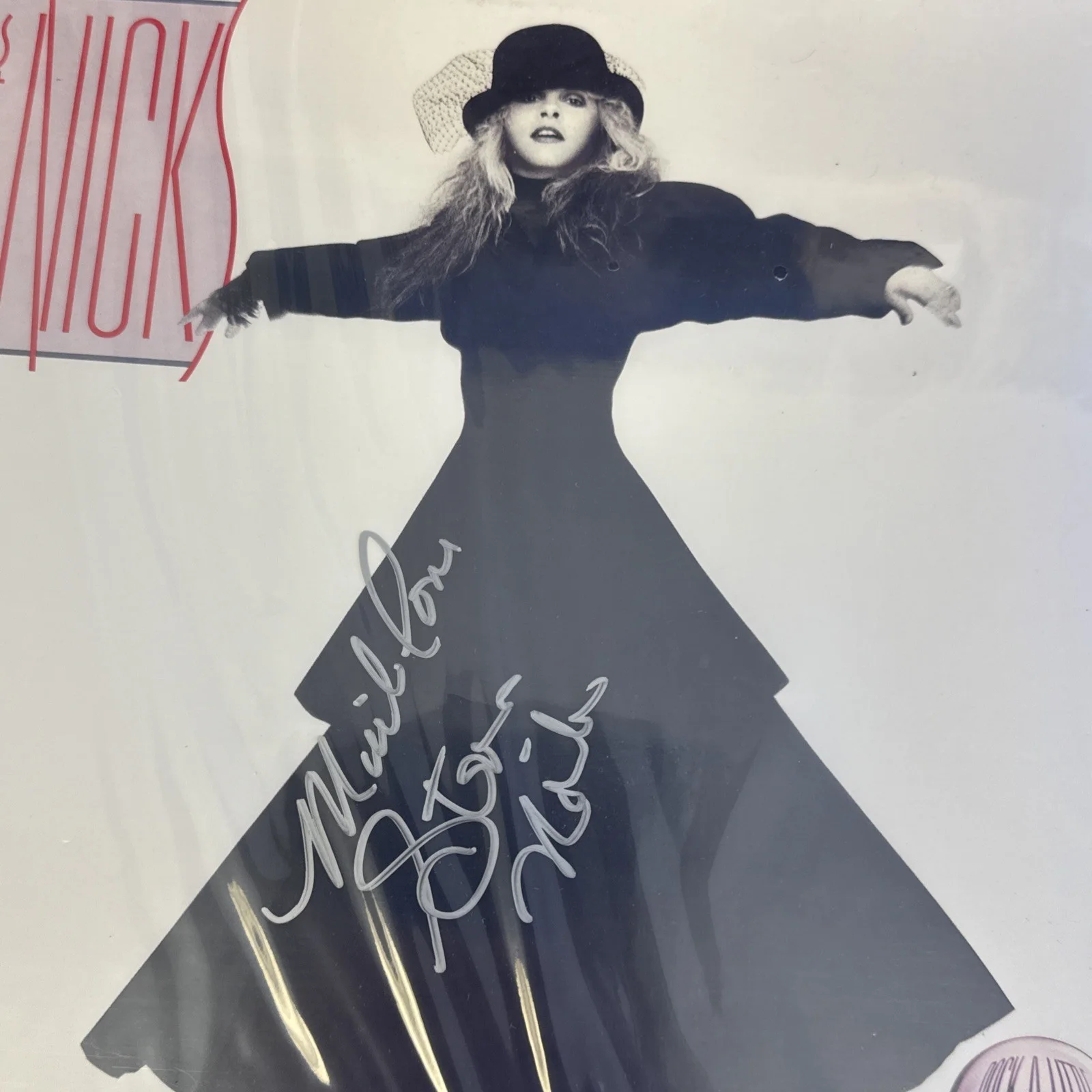 Stevie Nicks Rock A Little Autographed Vinyl LP With COA Extremely Rare, изображение 3