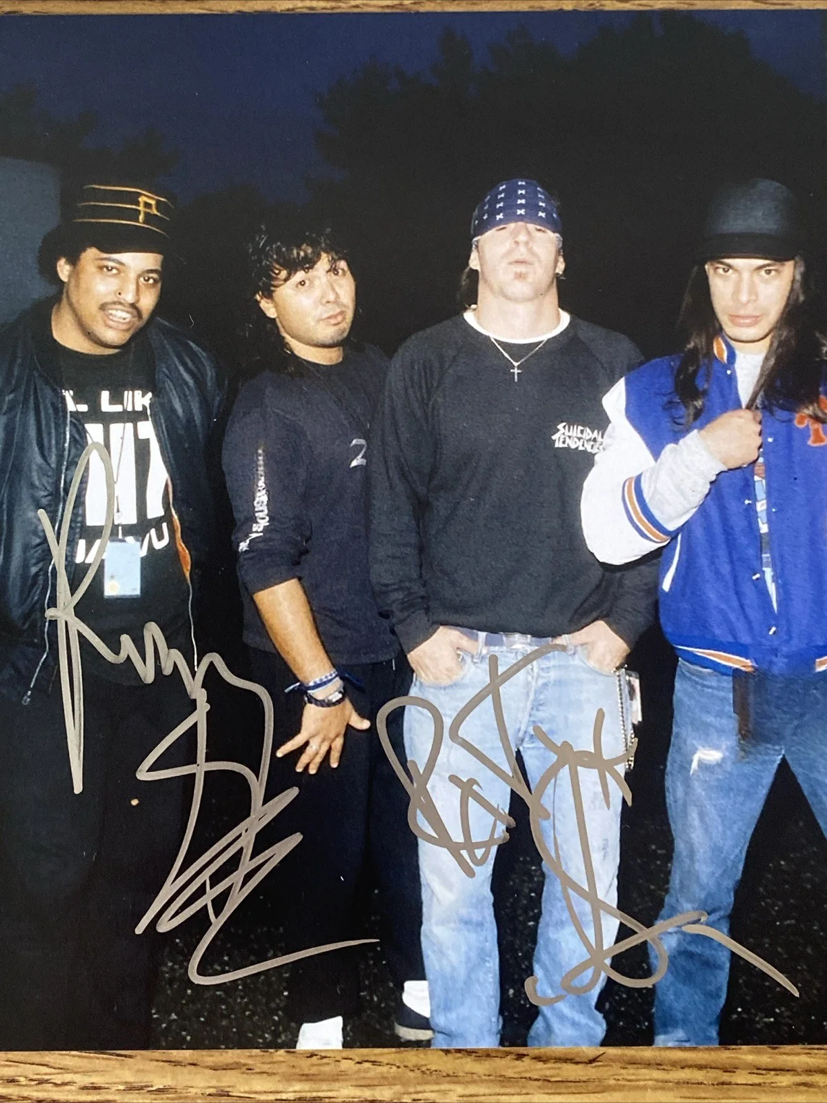 Rocky George & R.J. Herrera Autographed 8x10 Photo 'Suicidal Tendencies' Band, изображение 2