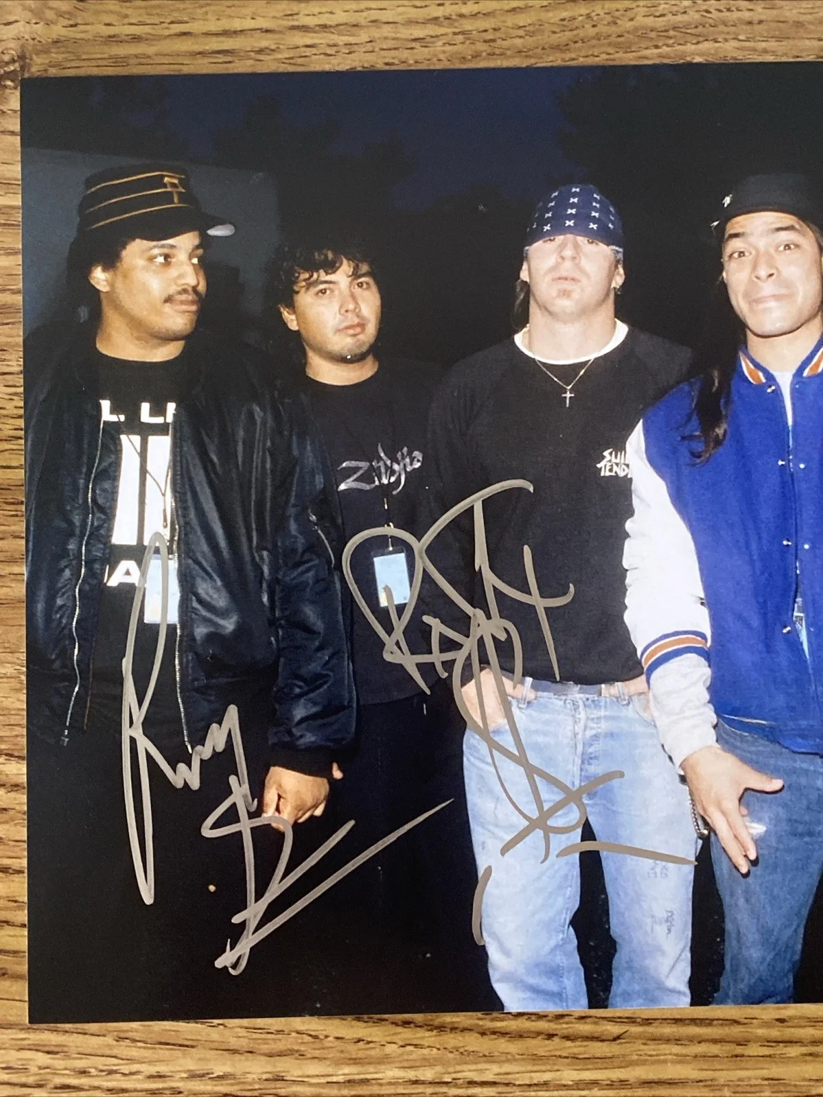 Rocky George & R.J. Herrera Autographed 8x10 Photo 'Suicidal Tendencies' Band, изображение 2