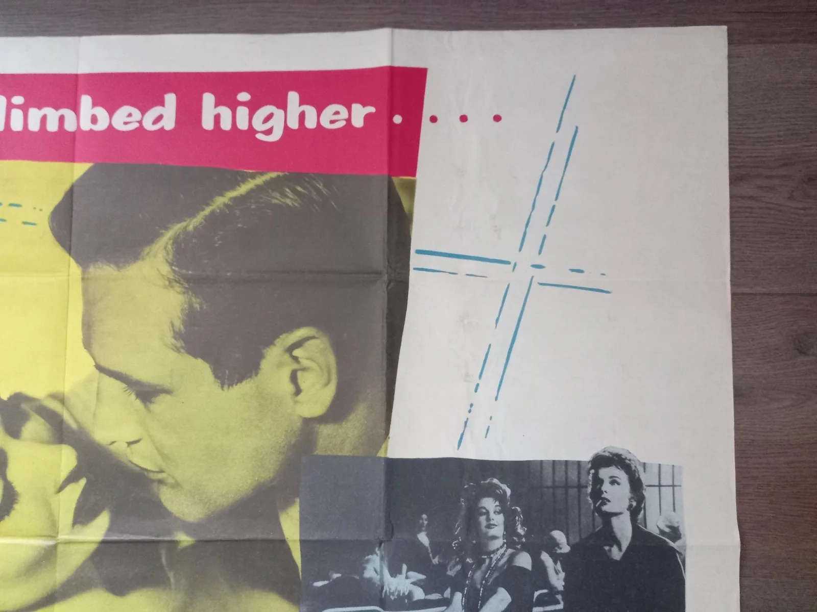 BOTH ENDS OF THE CANDLE 1957 BRITISH QUAD POSTER ANN BLYTH PAUL NEWMAN, изображение 4