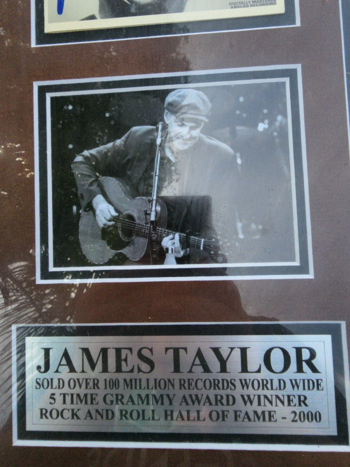 James taylor signed c d cover a framed, image 2