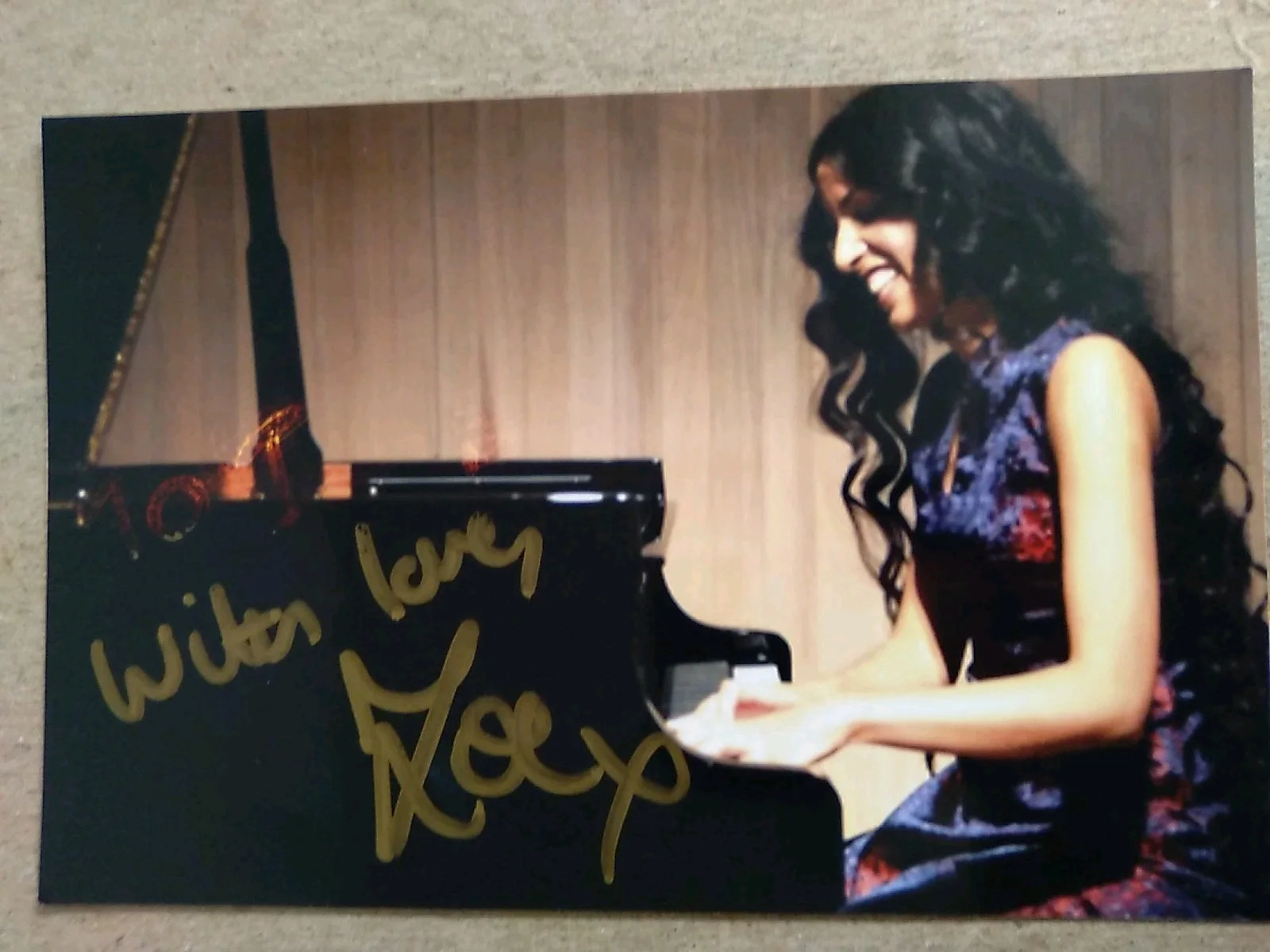 Zoe Rahman English Jazz Composer And Pianist Autographed 6x4 Photo Signed, изображение 2