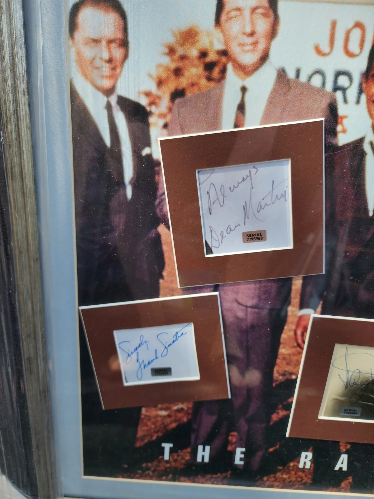 Rat Pack Signed Sinatra Sammy Davis, Jr.Dean Martin. Peter lawford, joey bishop, изображение 2