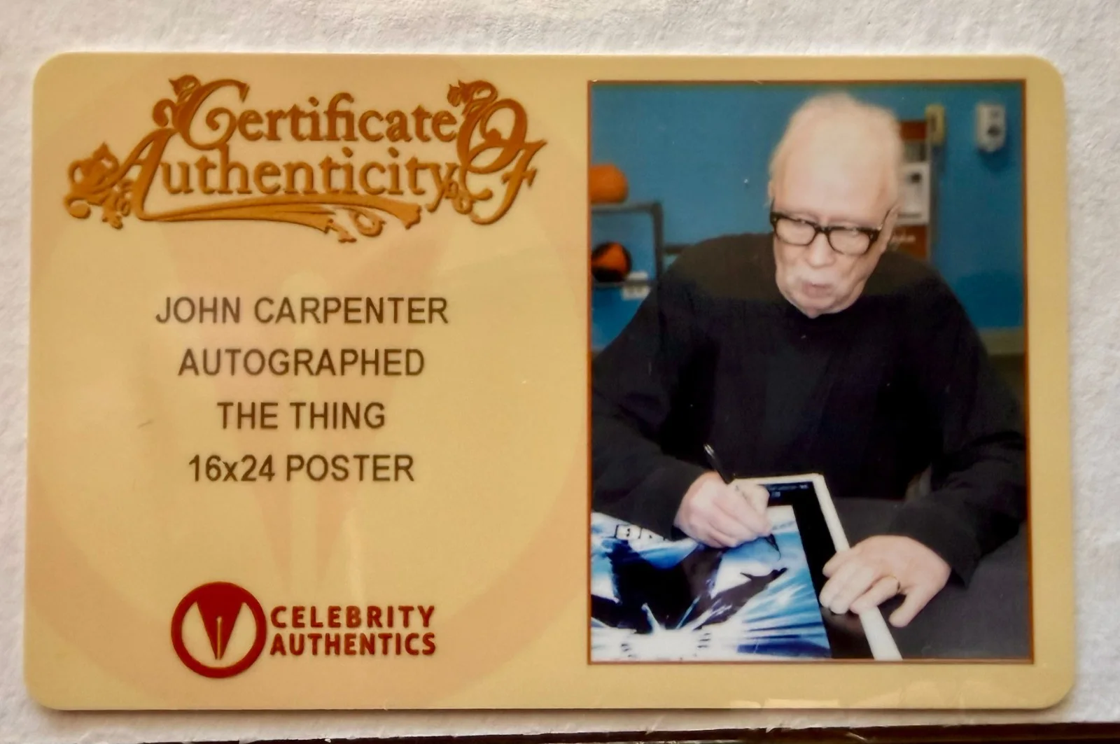 John Carpenter — John Carpenter The Thing 16x24 Signed Photo Celebrity Authentics LOA, image 2
