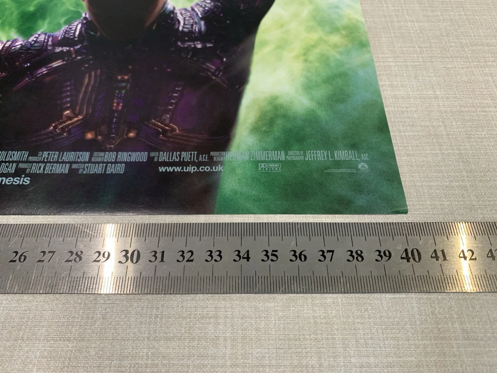 Star Trek Nemesis Original Movie Cinema Foyer Poster 30cm X 40cm Good Condition, изображение 2