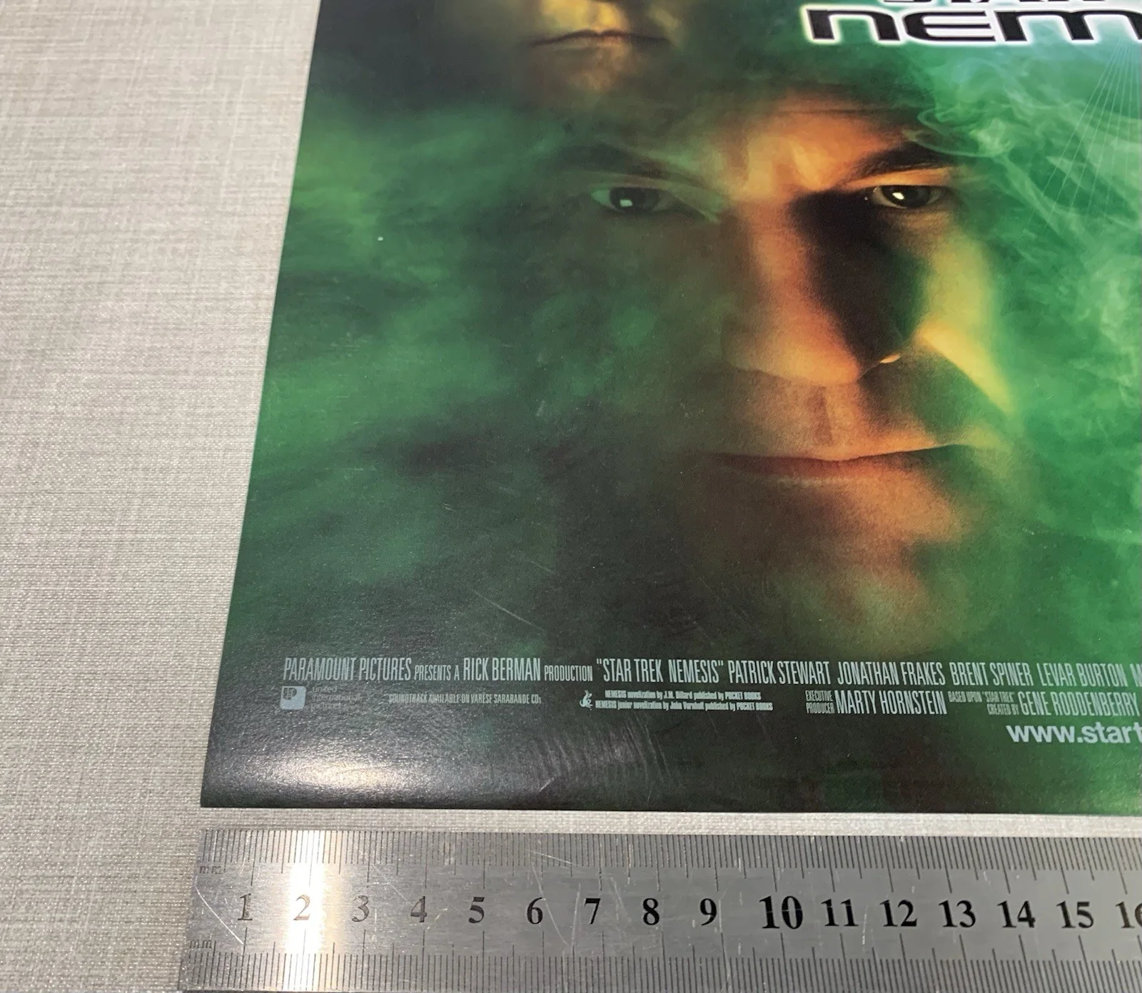Star Trek Nemesis Original Movie Cinema Foyer Poster 30cm X 40cm Good Condition, изображение 5