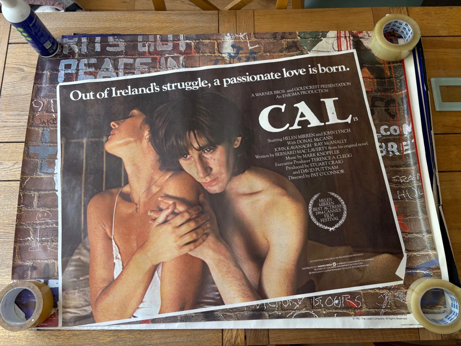Movie Posters x 7. Body Heat 2, Meteor, Revolution, Lovesick, Cal, Tarzan. Large, изображение 5