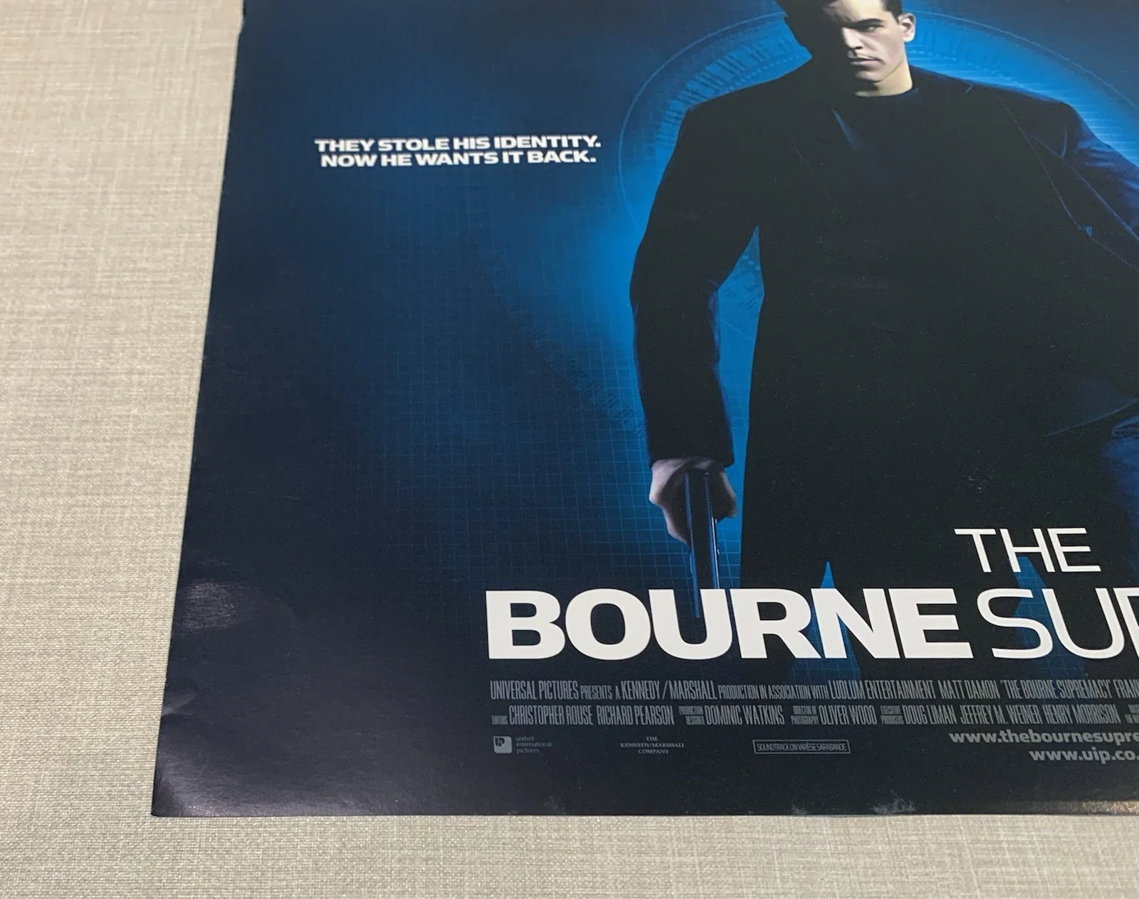 Bourne Supremacy Original Cinema Foyer Poster Matt Damon 30cm X 40cm, изображение 3