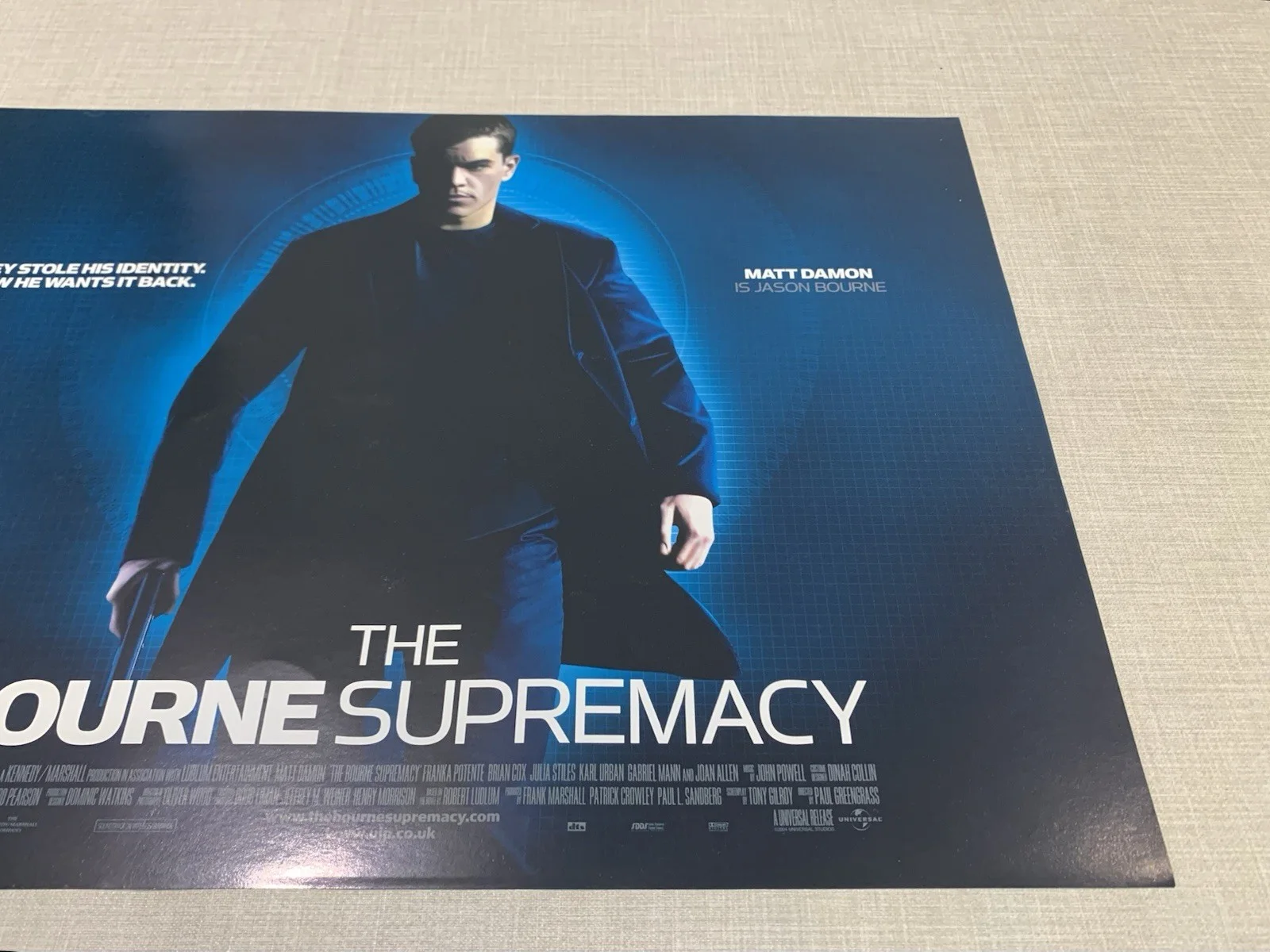 Bourne Supremacy Original Cinema Foyer Poster Matt Damon 30cm X 40cm, изображение 4