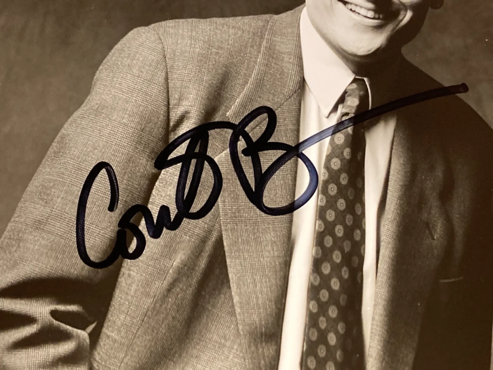 Hand SIGNED Conan O'Brien 8x10 Vintage Photo - Comedian, Late Night TV Host, изображение 4