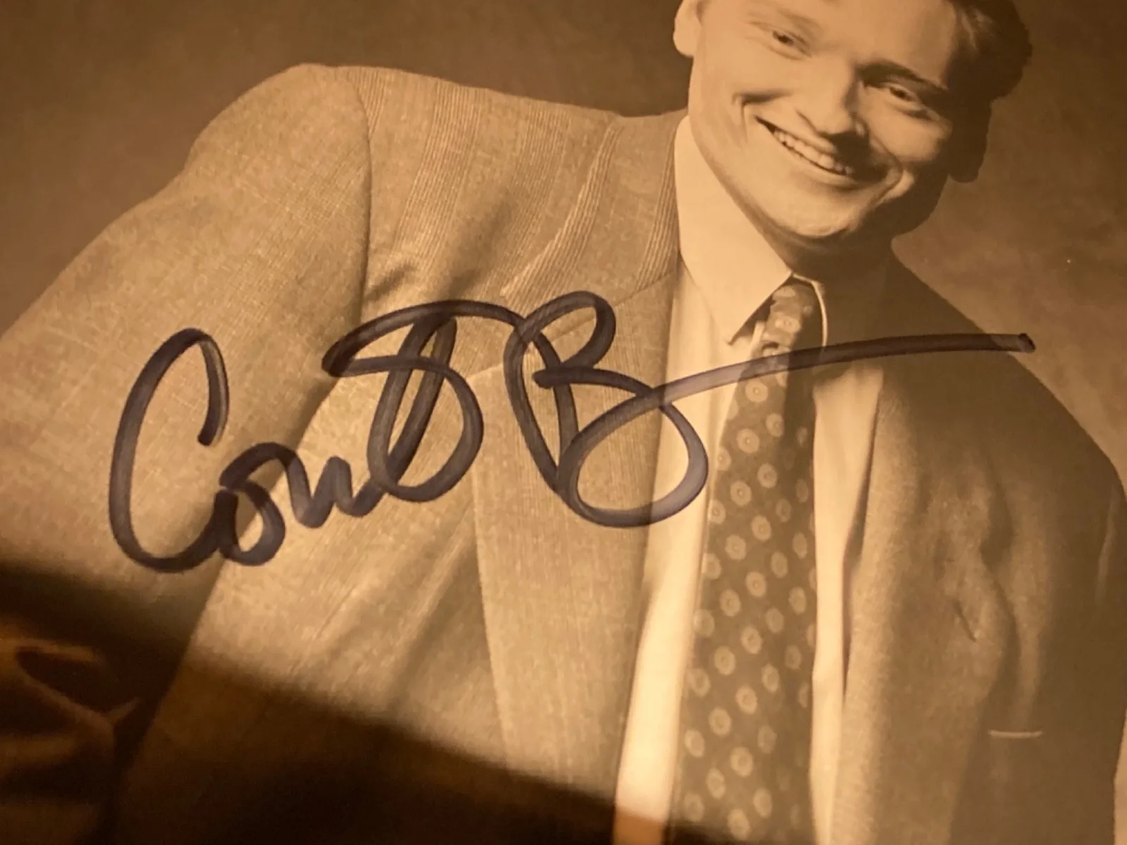 Hand SIGNED Conan O'Brien 8x10 Vintage Photo - Comedian, Late Night TV Host, изображение 5