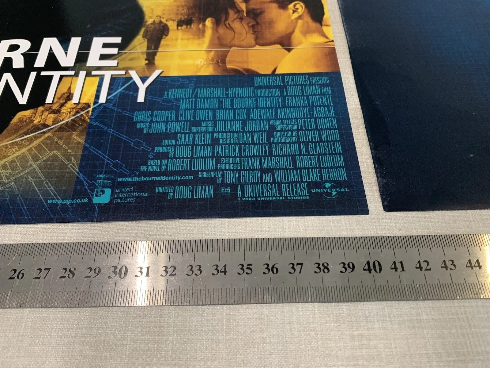 Bourne Identity & Supremacy Original Cinema Foyer Poster Bundle 30cm X 40cm VGC, изображение 2