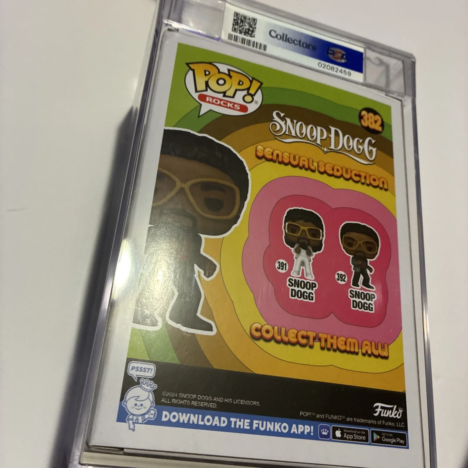 Snoop Dogg Funko Pop #382 – PSA/DNA Encapsulated Slabbed 8.5 Grade Rap Hip Hop, изображение 4