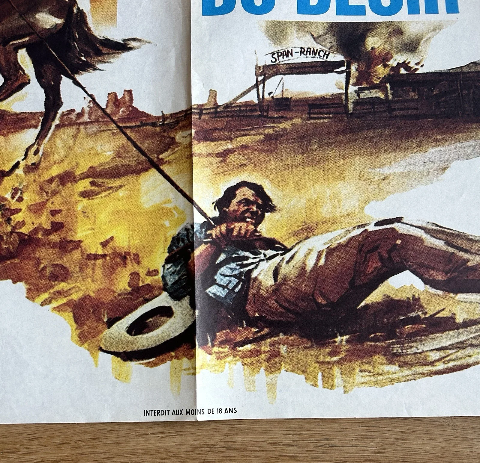 LES AMAZONES DU DÉSIR VINTAGE FRENCH MOVIE POSTER - 60x79cm 1971, изображение 3