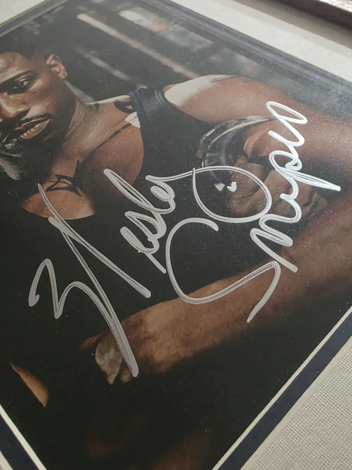 Wesley Snipes — Wesley Snipes Signed Blade 8x10 Photo Auto Framed COA Marvel Vampire Movie, image 5