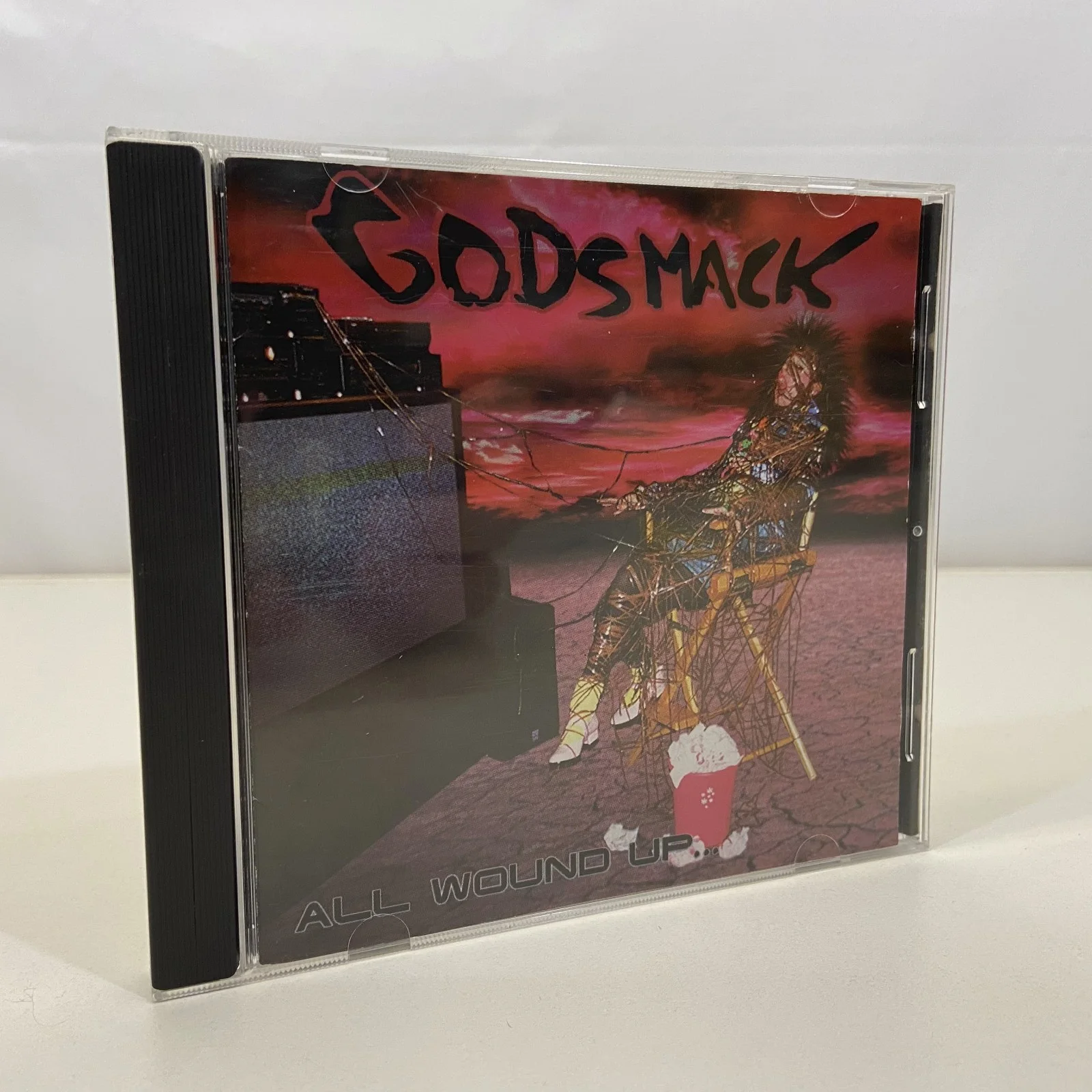 SIGNED Godsmack All Wound Up Debut Album 3rd Pressing 1997 1998 No Promo Disc, image 3