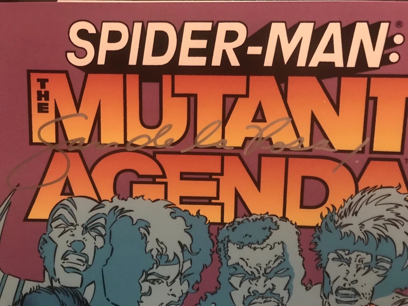 SAM DE LA ROSA — SAM DE LA ROSA SIGNED SPIDER-MAN MUTANT AGENDA 11x17 POSTER & BECKETT CERTIFIED, image 2