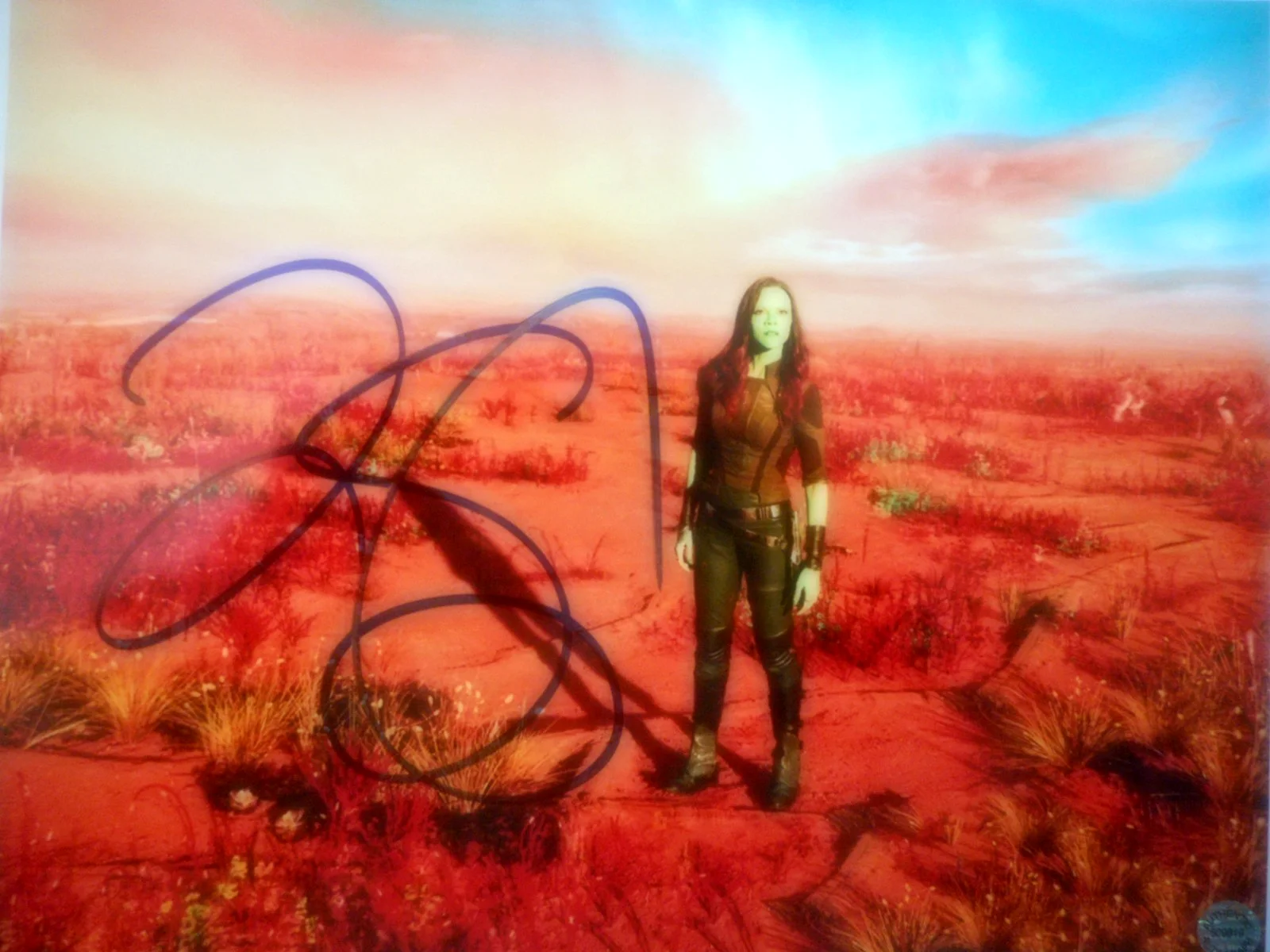 Zoe Saldana — Zoe Saldana signed GUARDIANS of the GALAXY Vol 2 Gamora 8x10 Photo COA # Holo, изображение 3