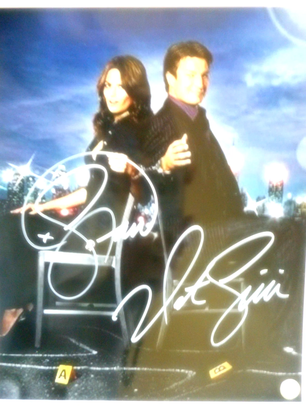 Stana Katic, Nathan Fillion — Stana Katic & Nathan Fillion autographed CASTLE 8x10 Photo W/ COA & #d Holograms, изображение 4