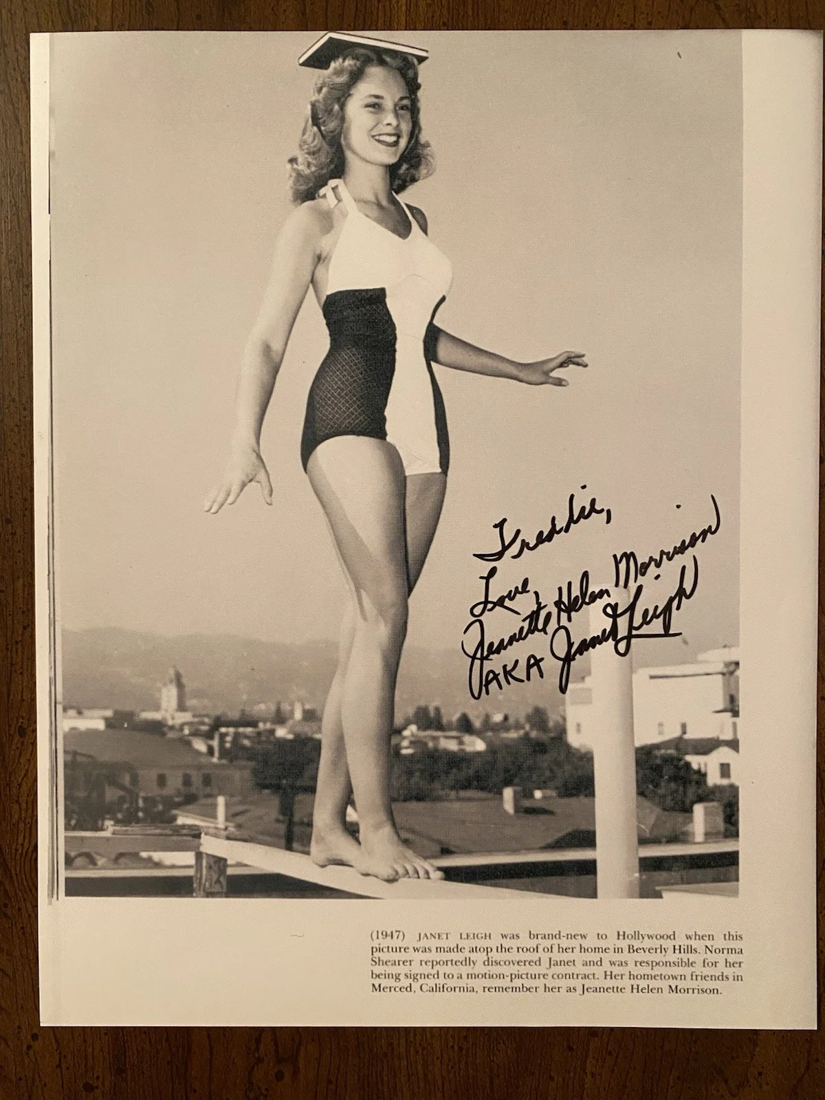 Janet Leigh — Janet Leigh Signed Autographed Photo With COA With Legal Name SUPER RARE