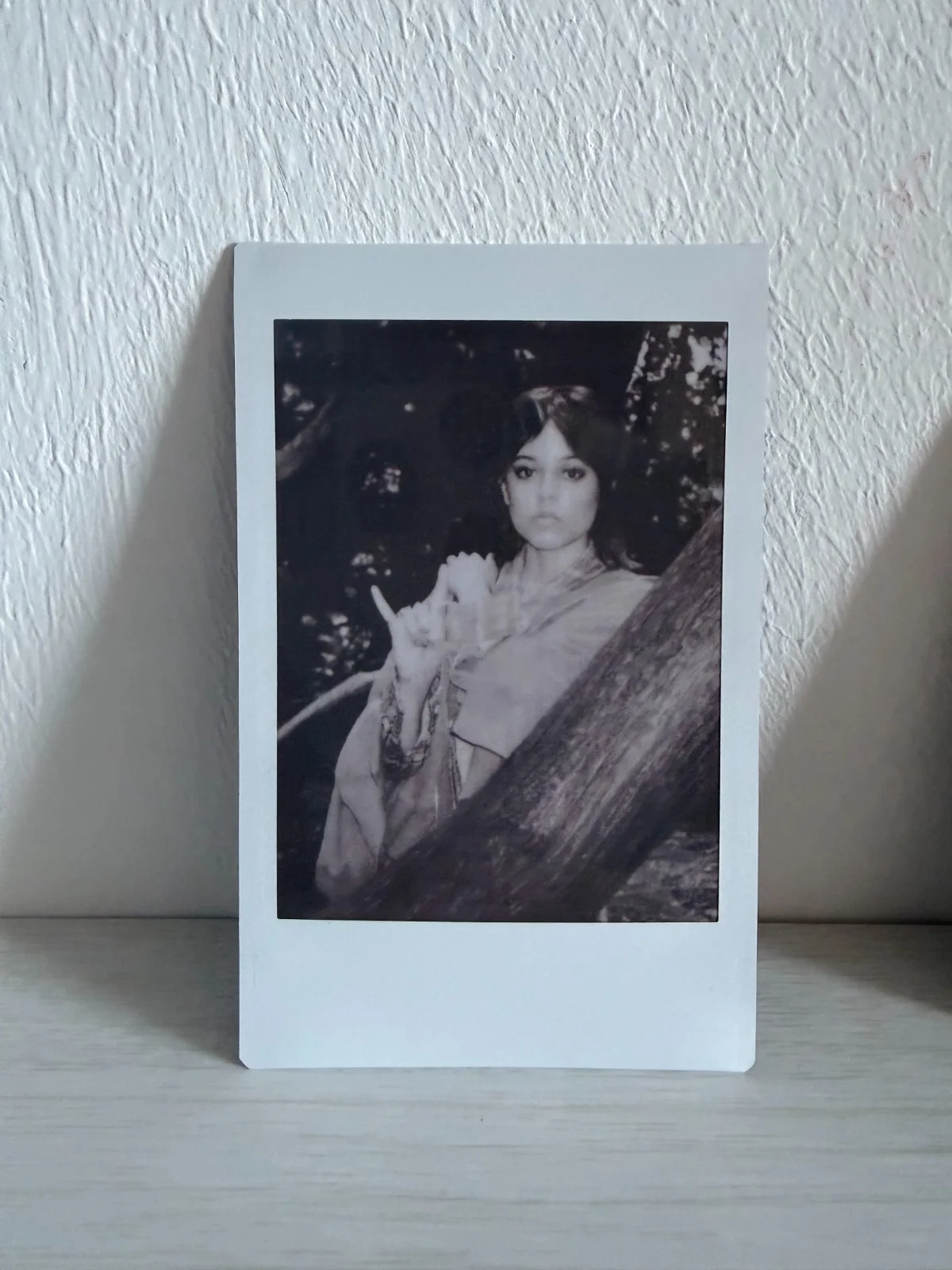 Jenna Ortega A24 Death of a Unicorn Fuji Instax Mini Black White B&W Photo Print, изображение 2